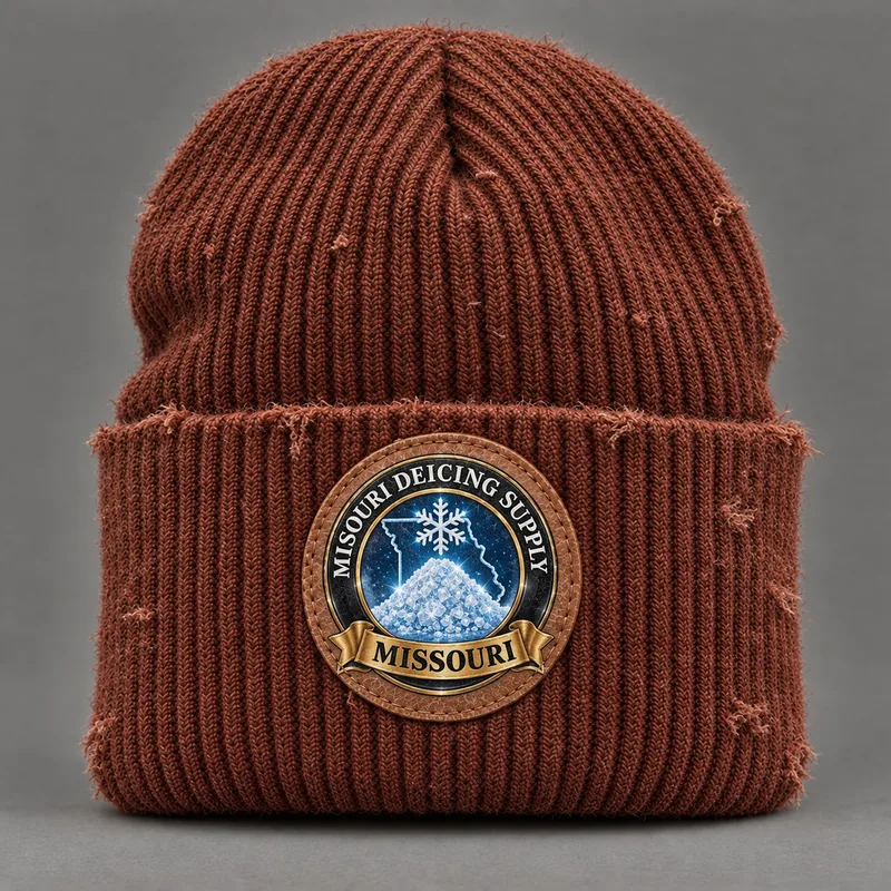 Missouri Deicing Supply beanie with state badge