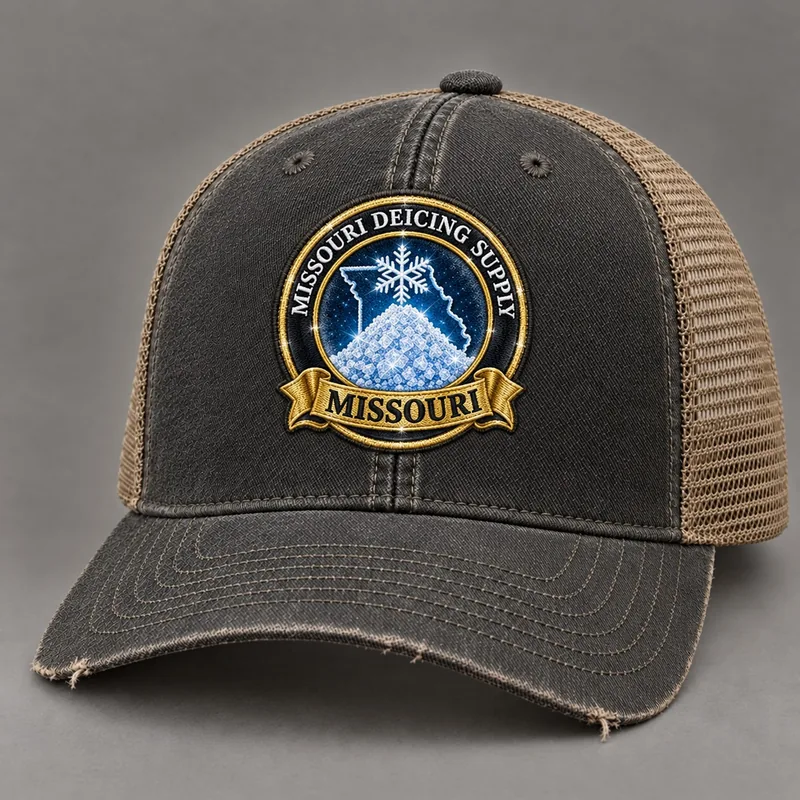 Missouri Deicing Supply trucker hat with state badge