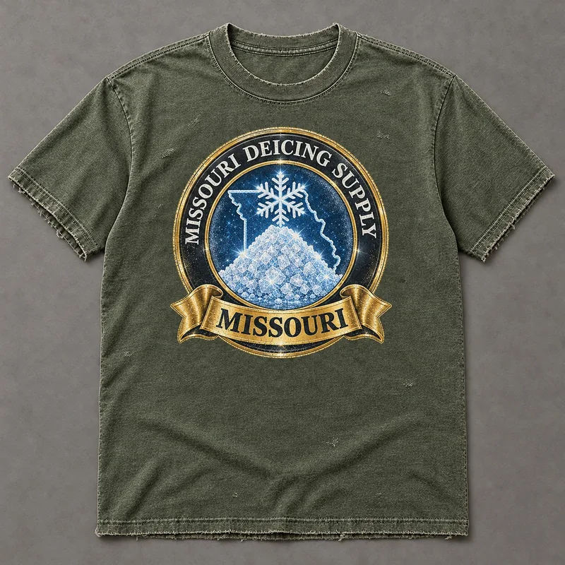 Missouri Deicing Supply tee with state badge